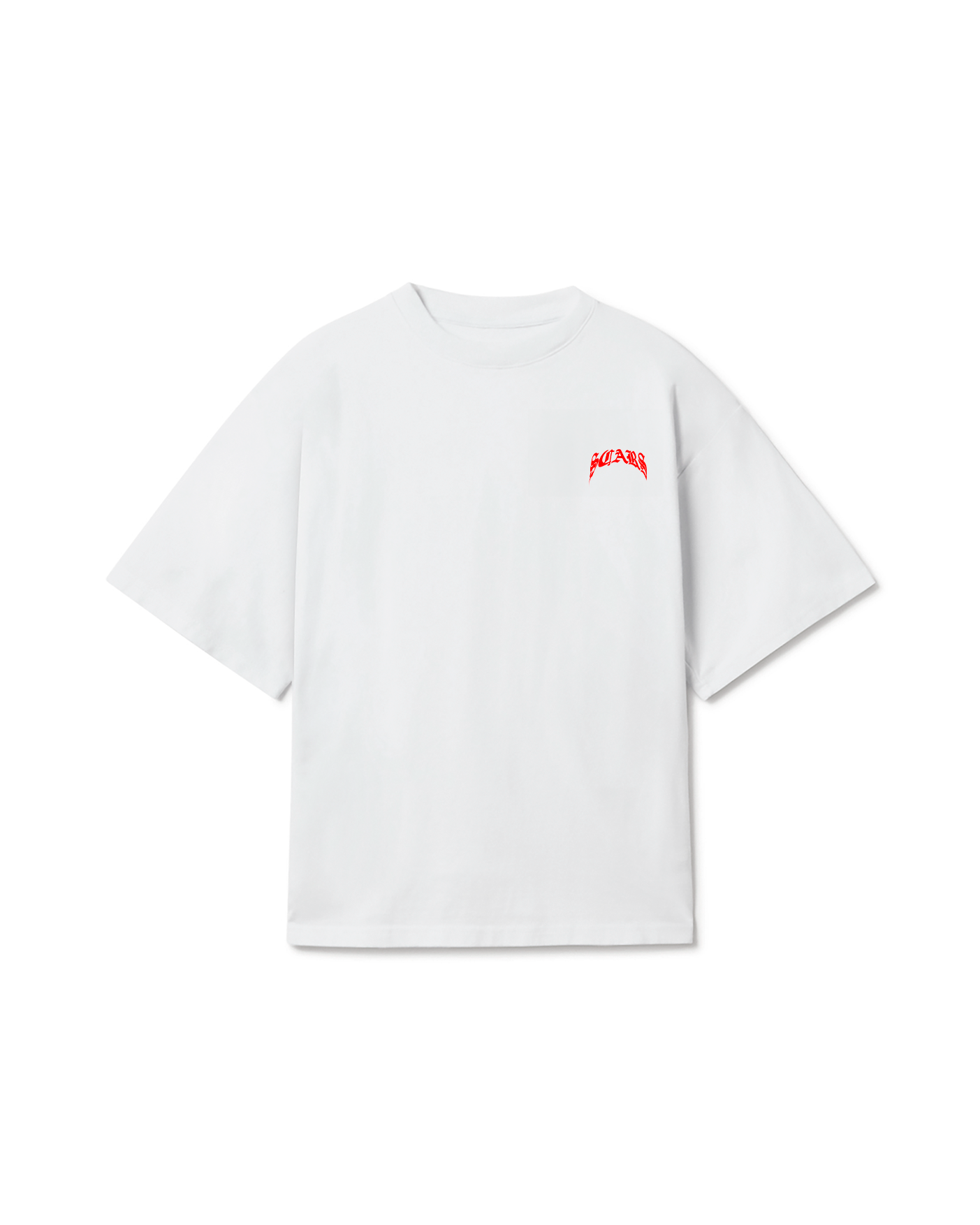 RED SCARS T-SHIRT WHITE