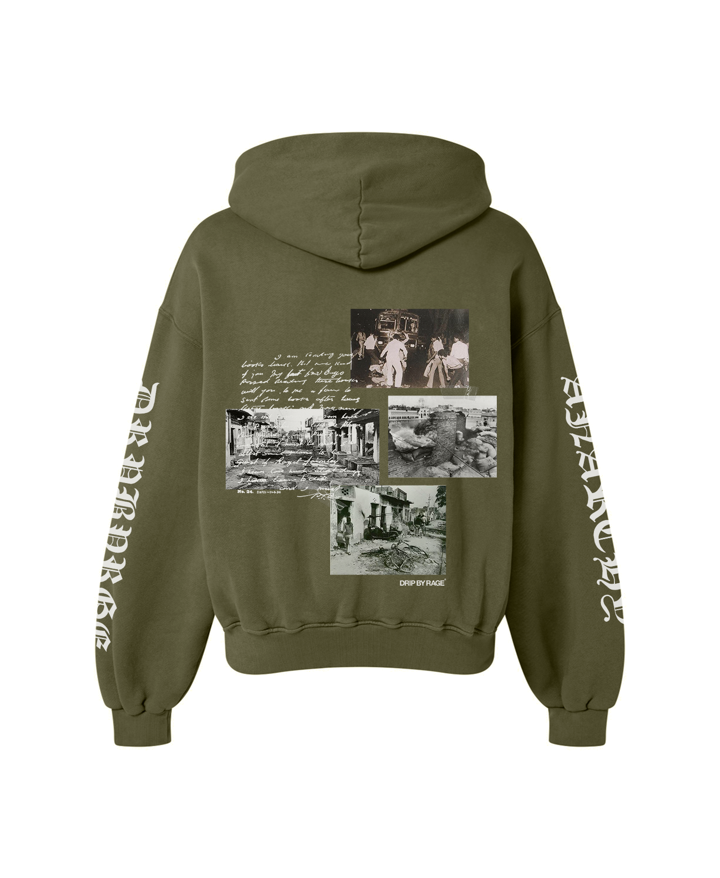 ANARCHY OF 84 OVERSIZED FADED HOODIE