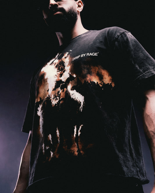 SAINT WARRIOR FADED T-SHIRT