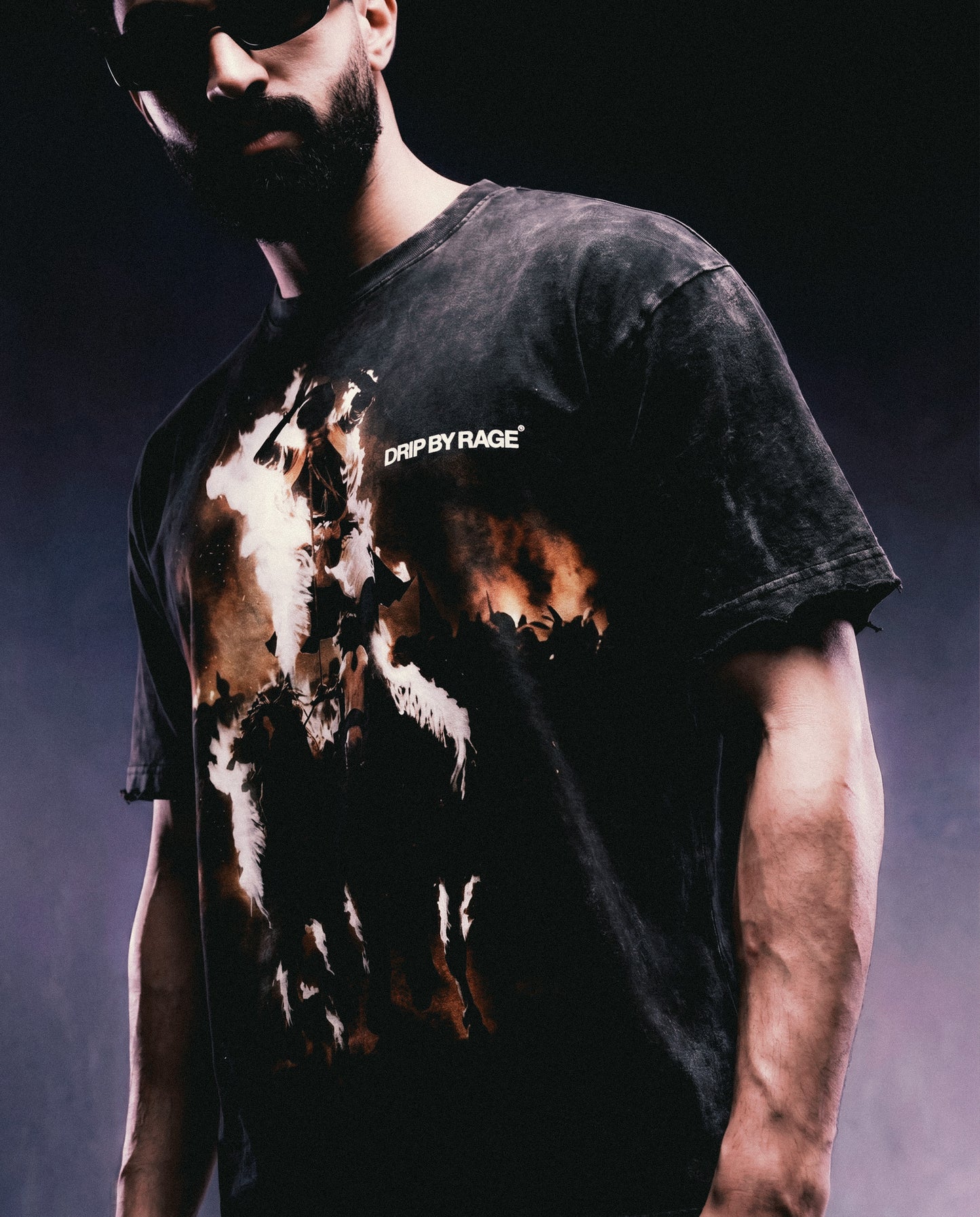 SAINT WARRIOR FADED T-SHIRT