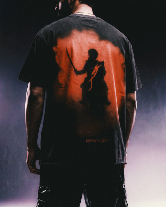 96 RED FADED T-SHIRT