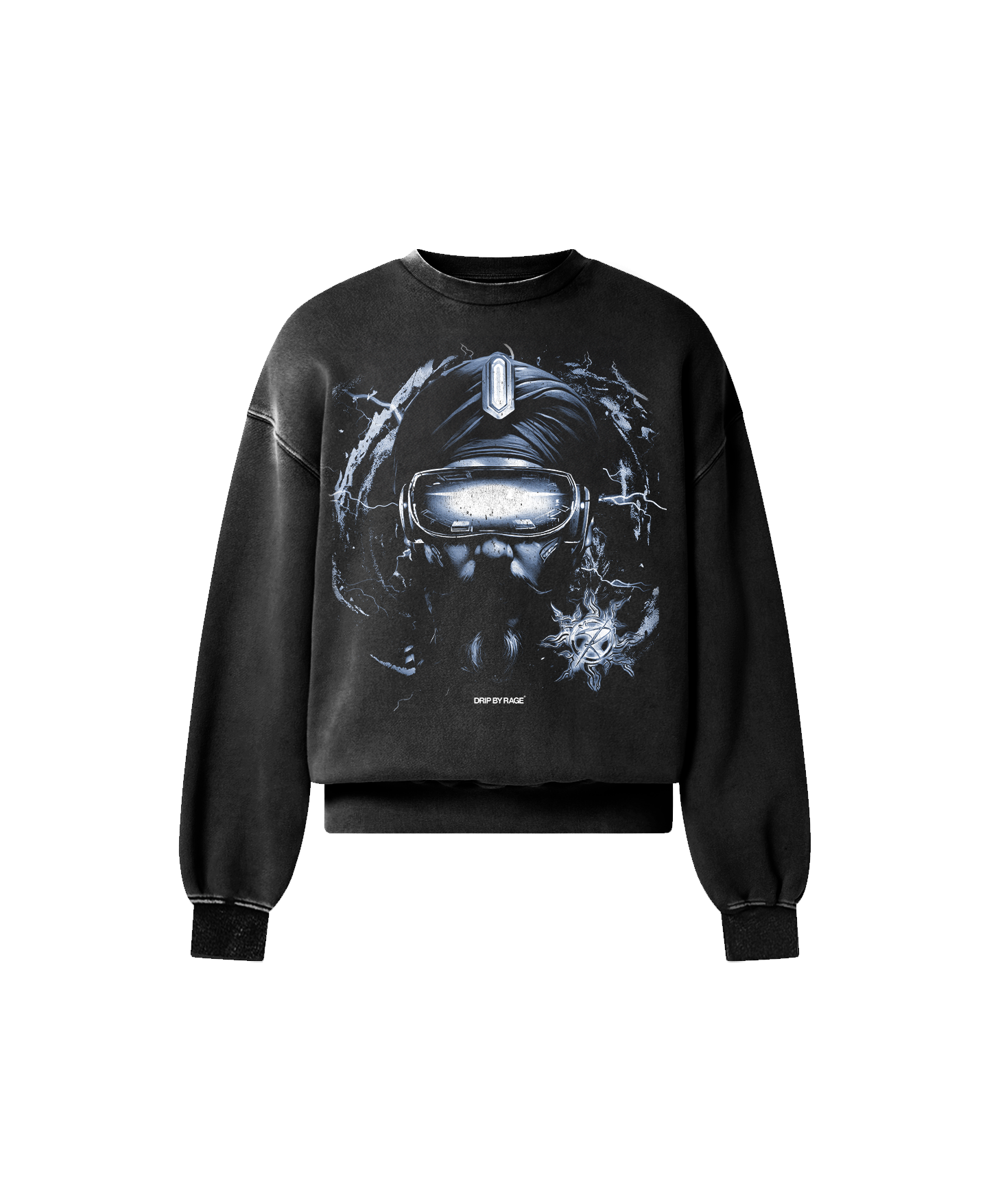 CYBER SINGH OVERSIZED FADED SWEATSHIRT