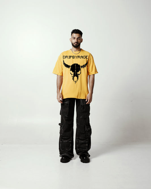 HORNS OVERSIZED FADED T-SHIRT