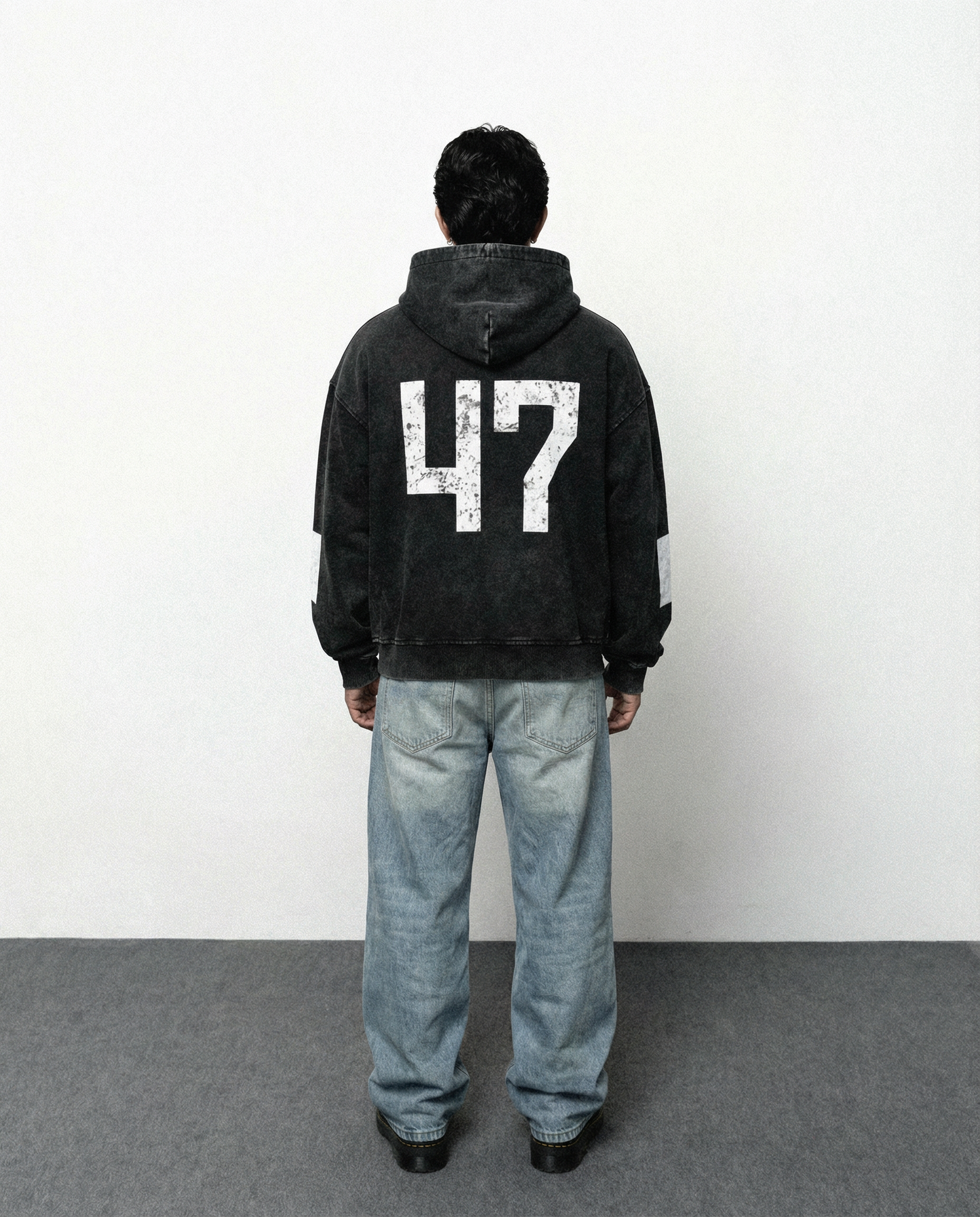 47 DRPRAGE FADED ZIP UP HOODIE