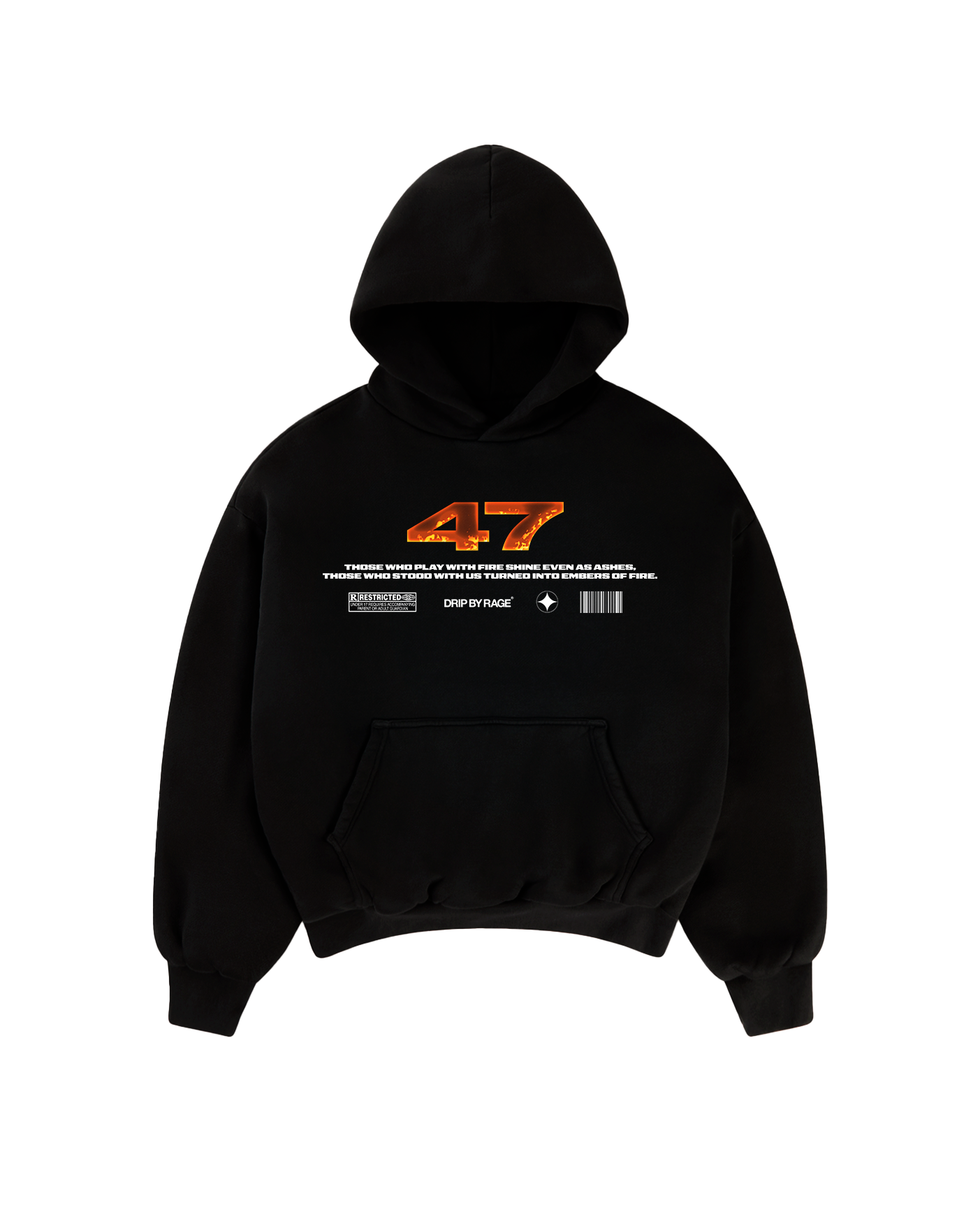 47 FLAME EDITION BOXY HOODIE