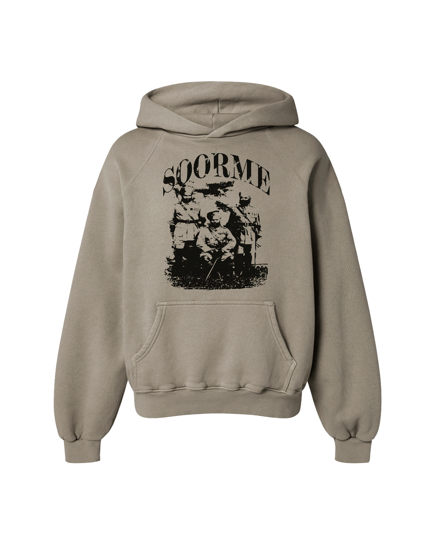 SOORME OVERSIZED FLEECE HOODIE CAMEL