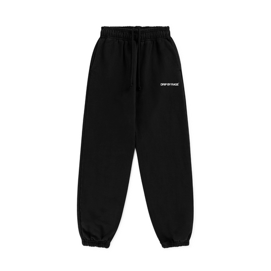 BLACK FRENCH TERRY SWEATPANTS
