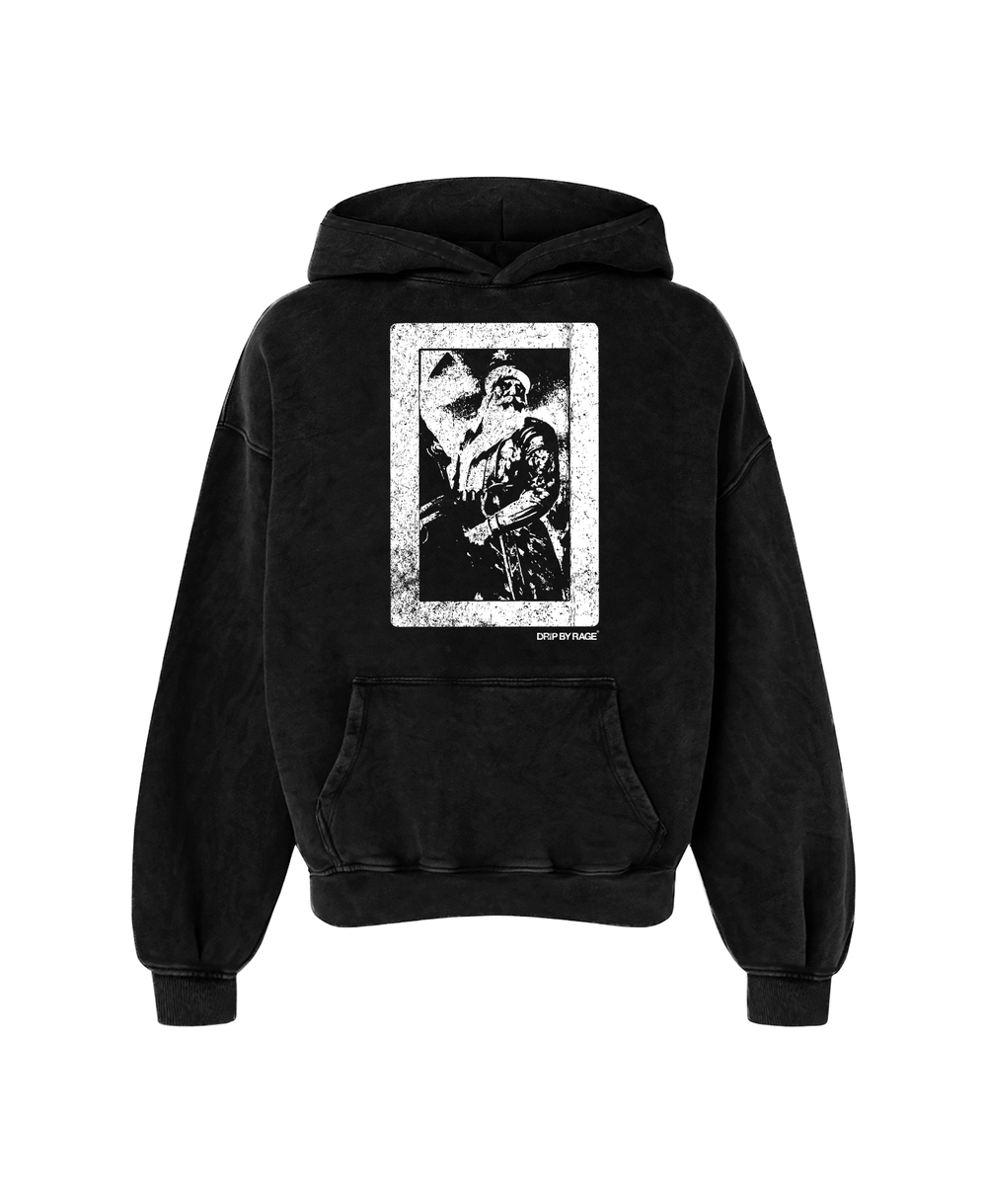 GOD WILL STEER OVERSIZED FADED HOODIE