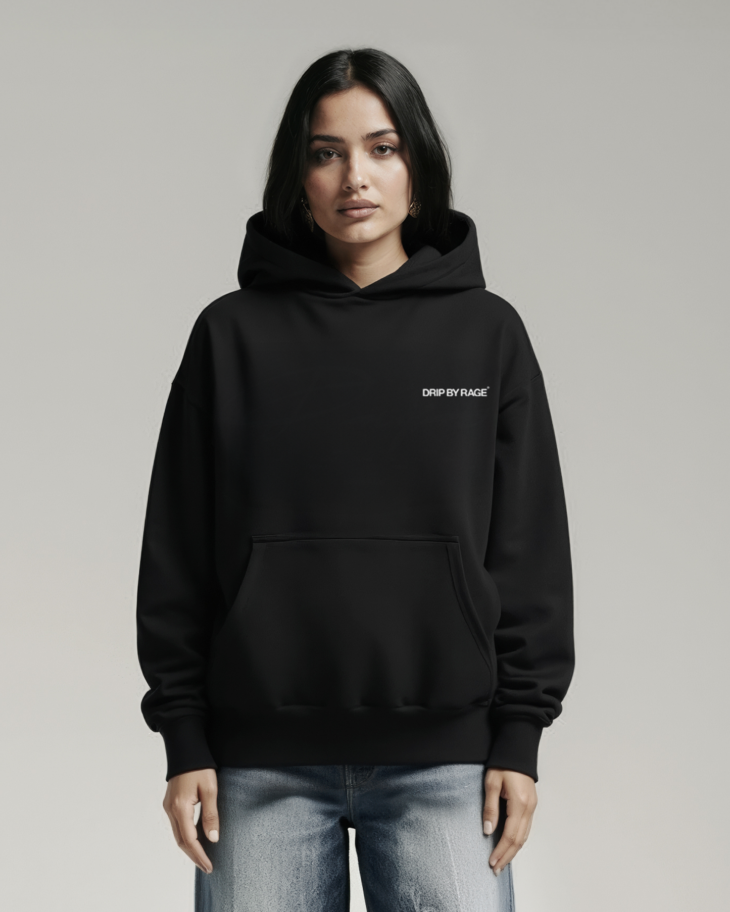 SHIV BIRDS BOXY HOODIE
