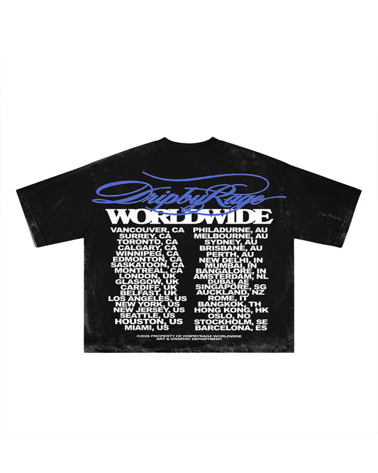 DRIPBYRAGE WORLDWIDE BOXY T-SHIRT