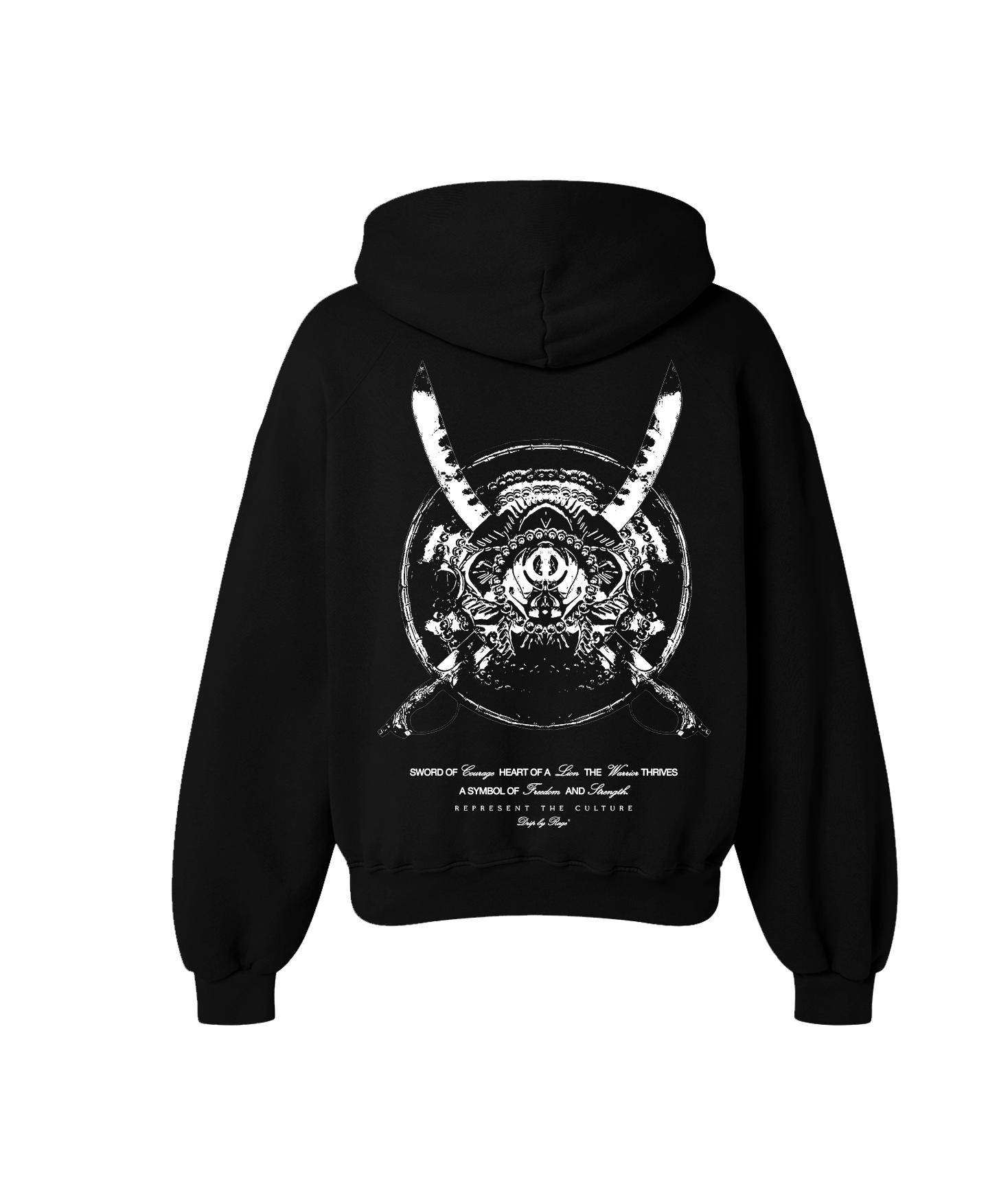 SHIELD OF COURAGE OVERSIZED HOODIE