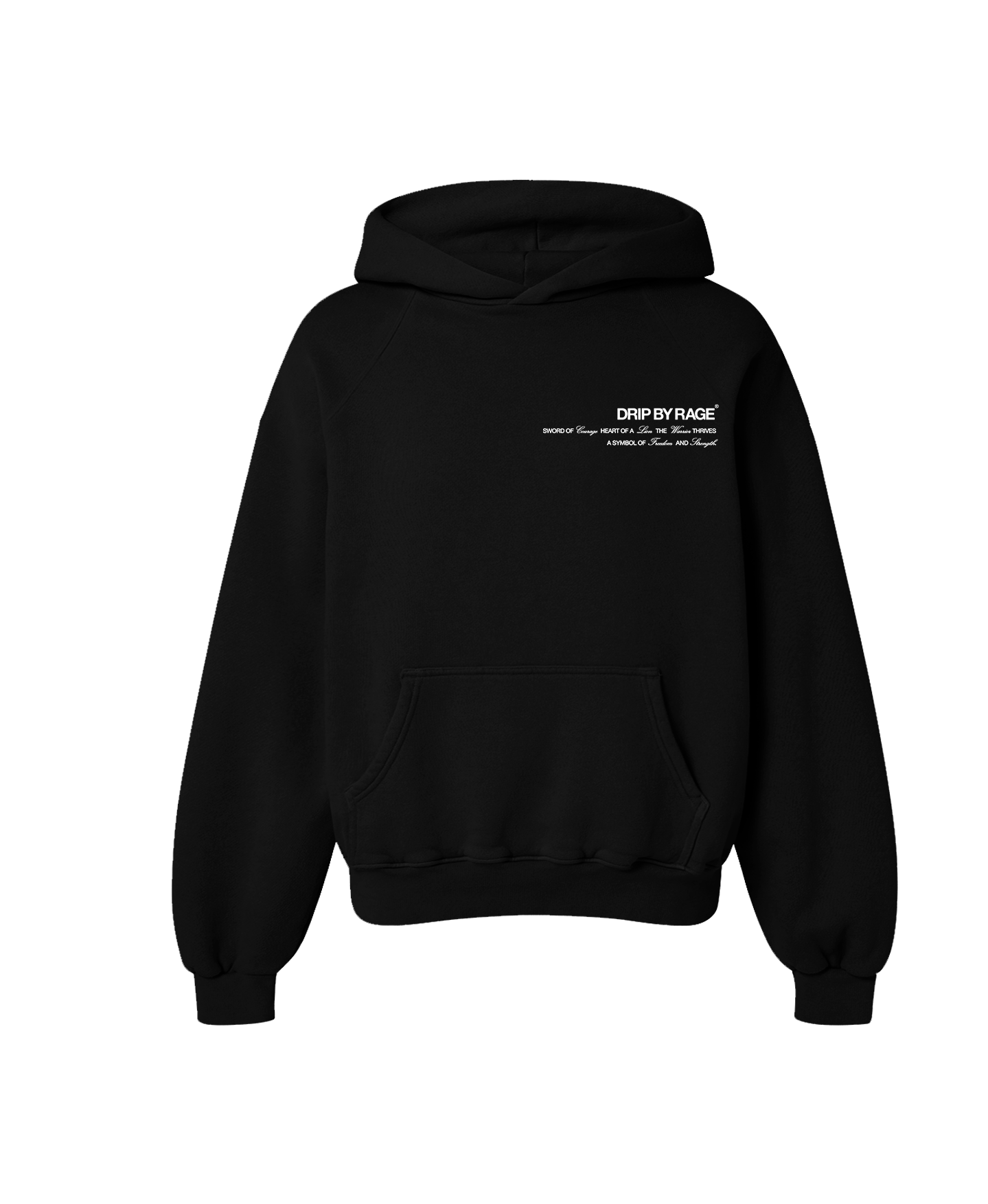 SHIELD OF COURAGE OVERSIZED HOODIE