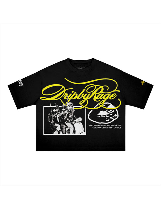 STREET FURY DOUBLE PRINT BOXY T-SHIRT