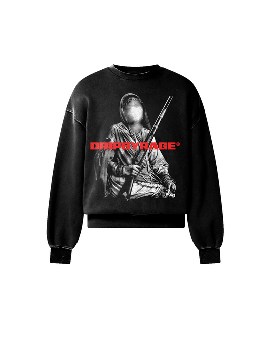 GANGSTER QUEEN FADED SWEATSHIRT