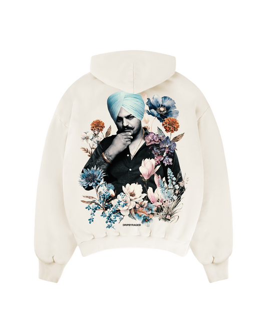 SIDHU FLOWERS BOXY HOODIE