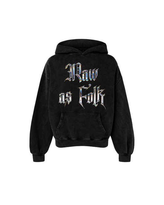 RAW AS FOLK OVERSIZED FADED HOODIE