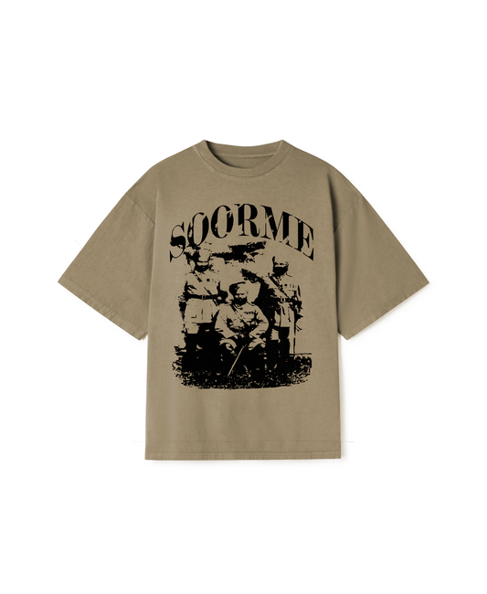 SOORME OVERSIZED T-SHIRT KHAKHI