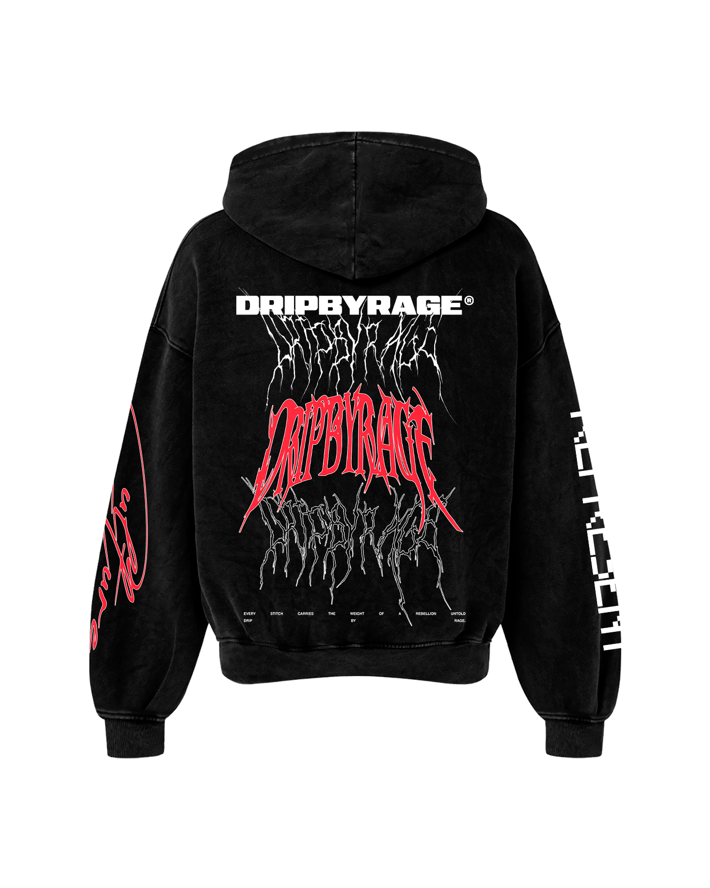 RAGE RACING V2 FADED HOODIE
