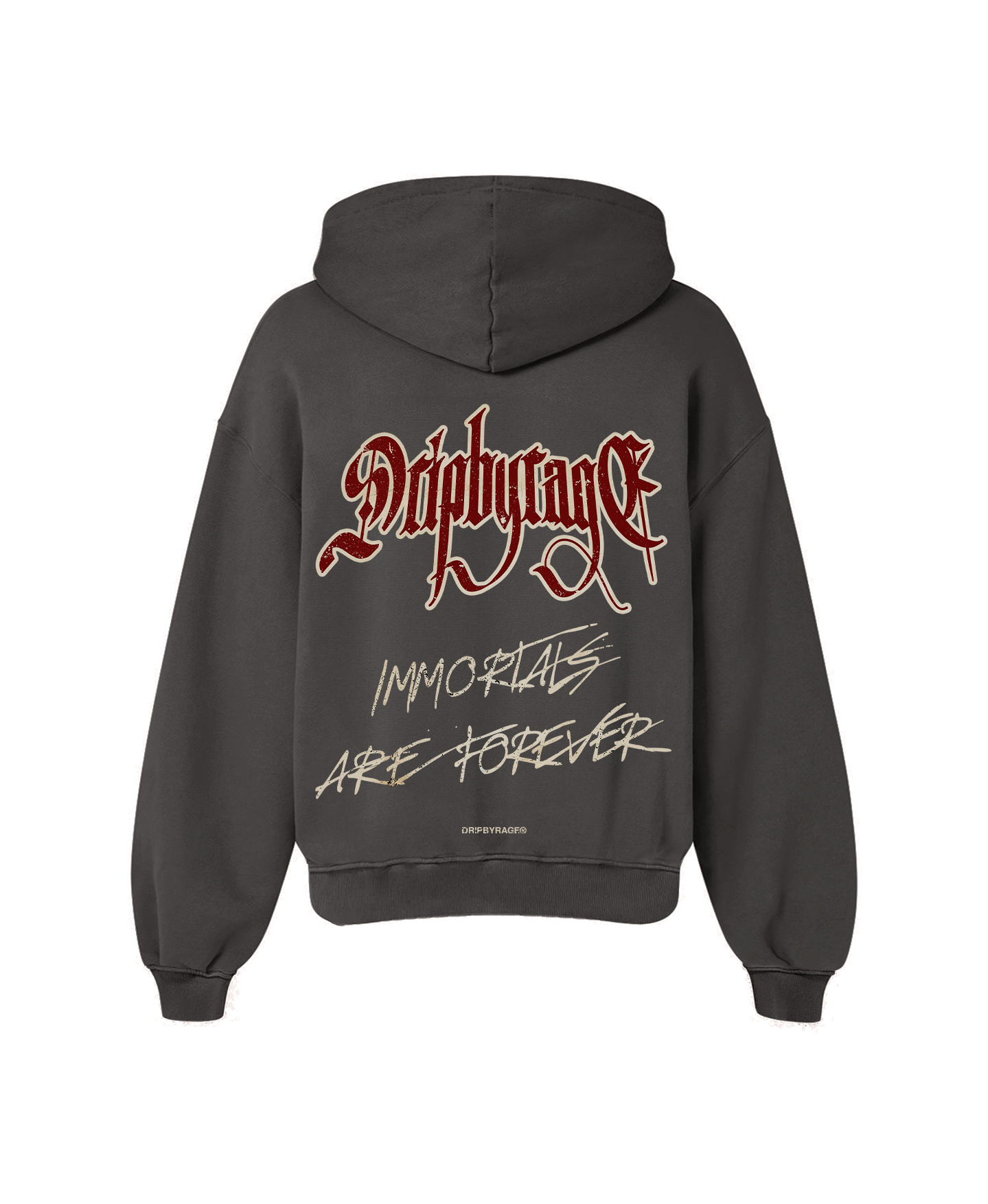 IMMORTALS FOREVER OVERSIZED FADED HOODIE