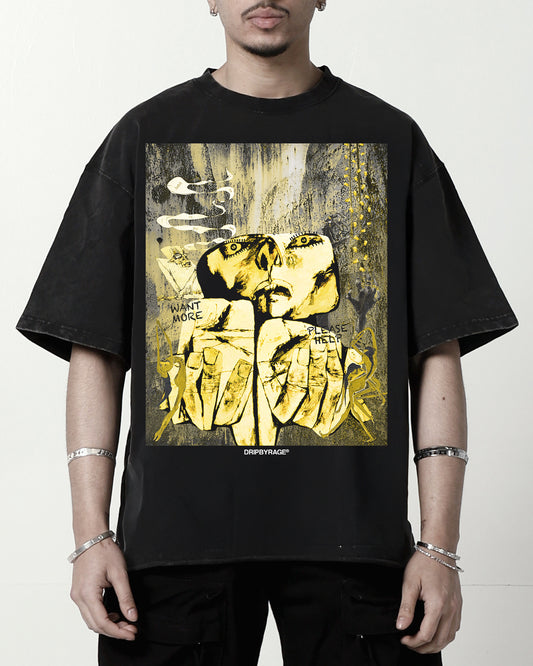 GREED FADED T-SHIRT