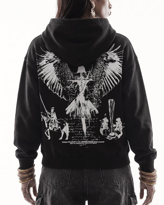 BAAJ DISTRESSED WASHED HOODIE