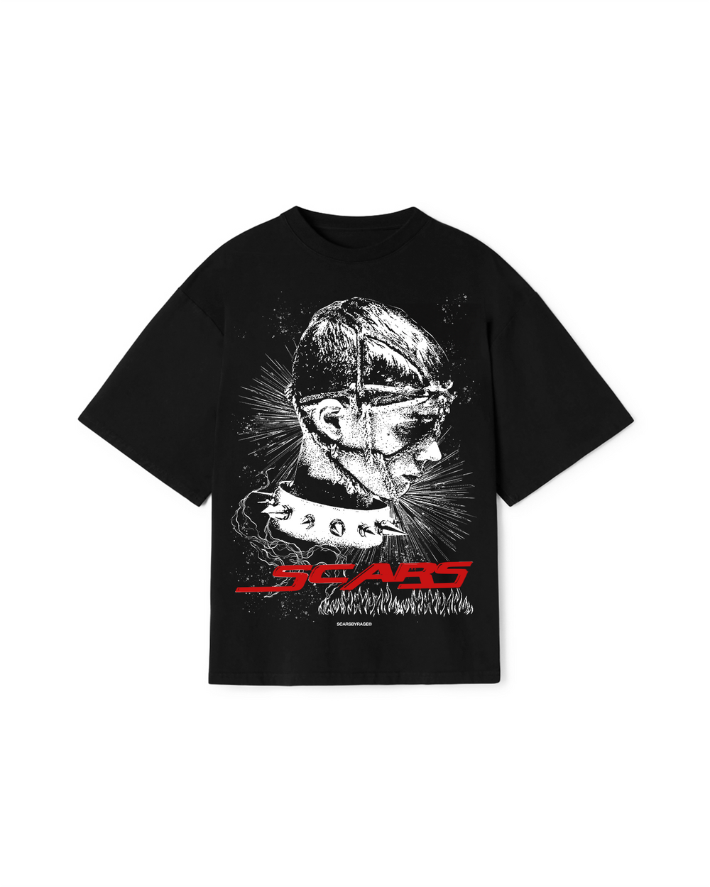 SCARHEAD T-SHIRT BLACK