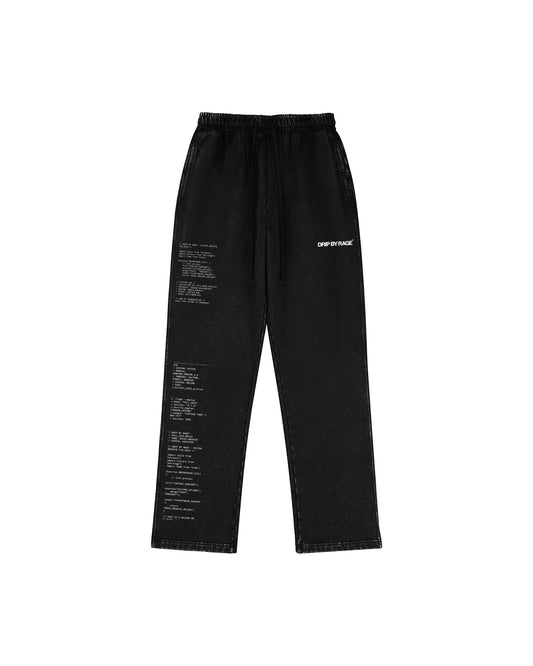 ENCRYPTED RELAXED FADED SWEATPANTS