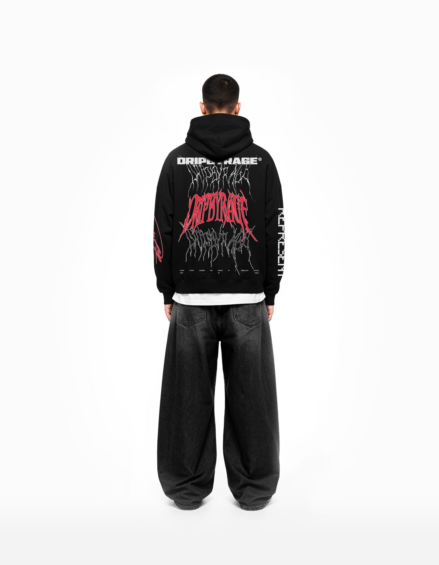 RAGE RACING V2 SUN FADED BOXY HOODIE