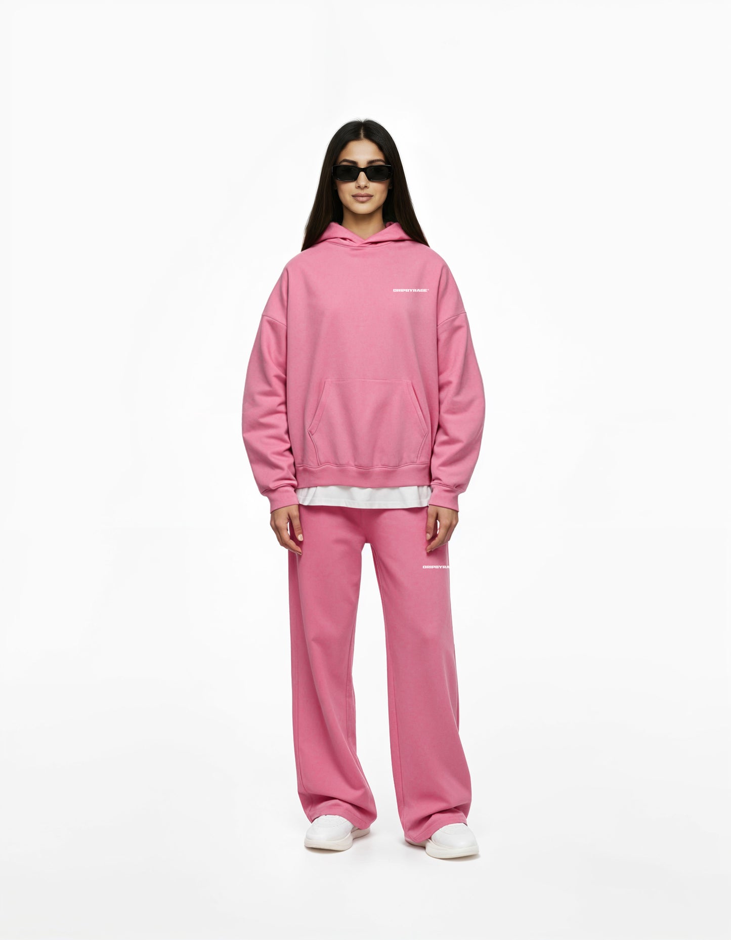 PINK HEAVY BOXY HOODIE