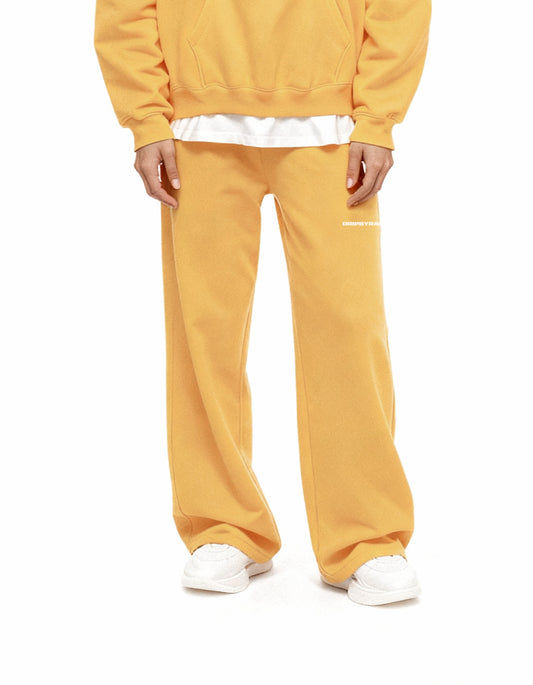 YELLOW RELAXED STRAIGHT SWEATPANTS