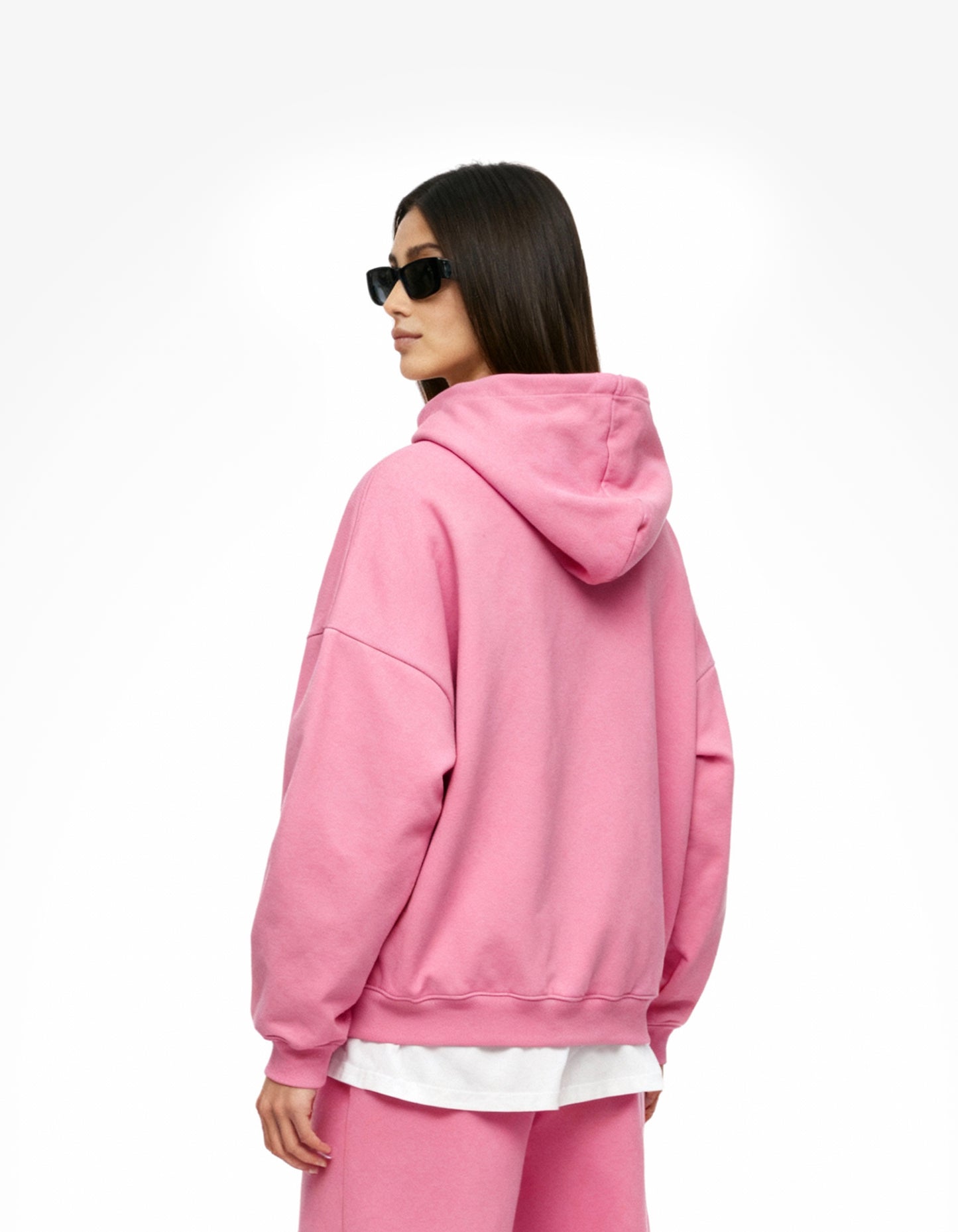 PINK HEAVY BOXY HOODIE