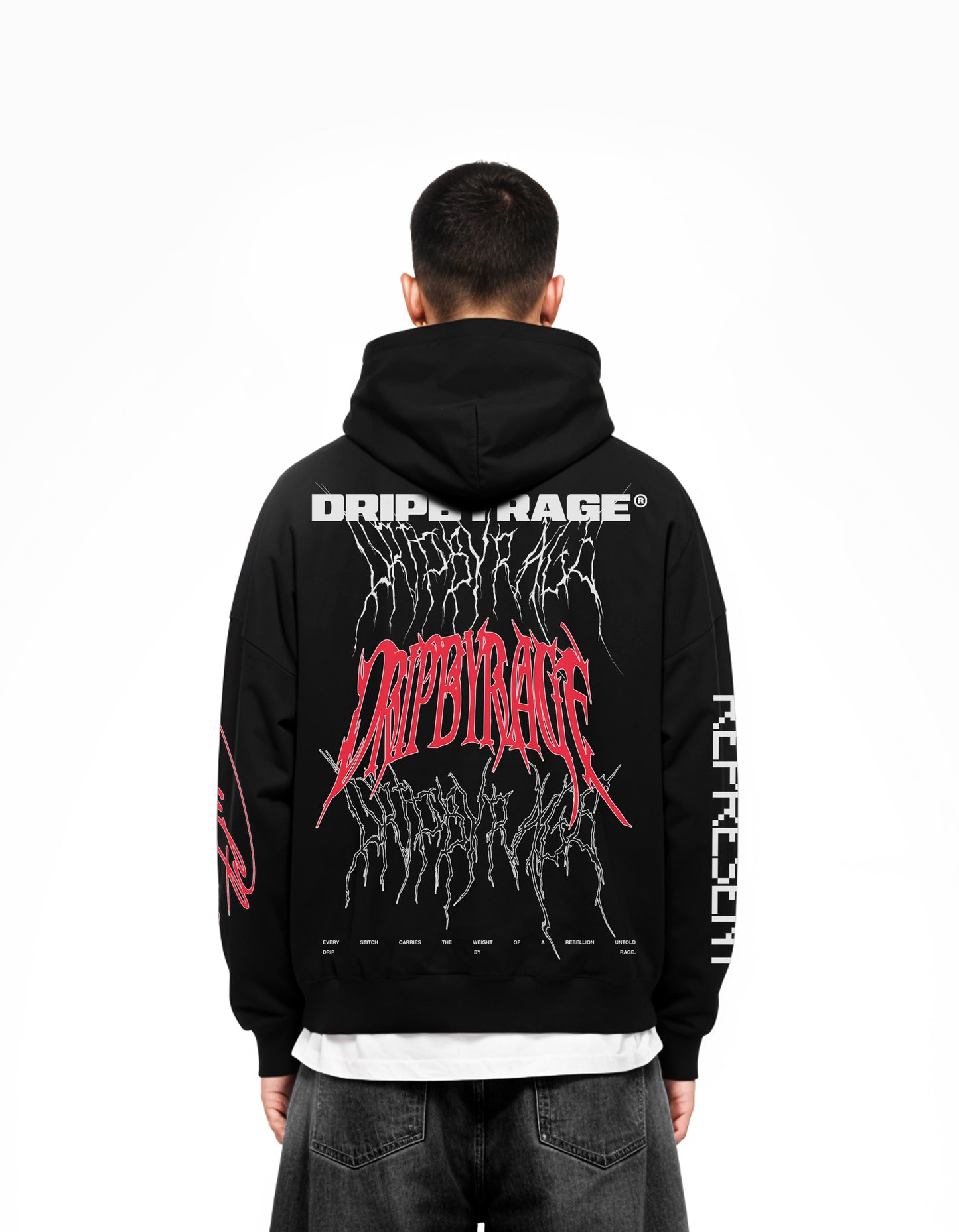 RAGE RACING V2 SUN FADED BOXY HOODIE