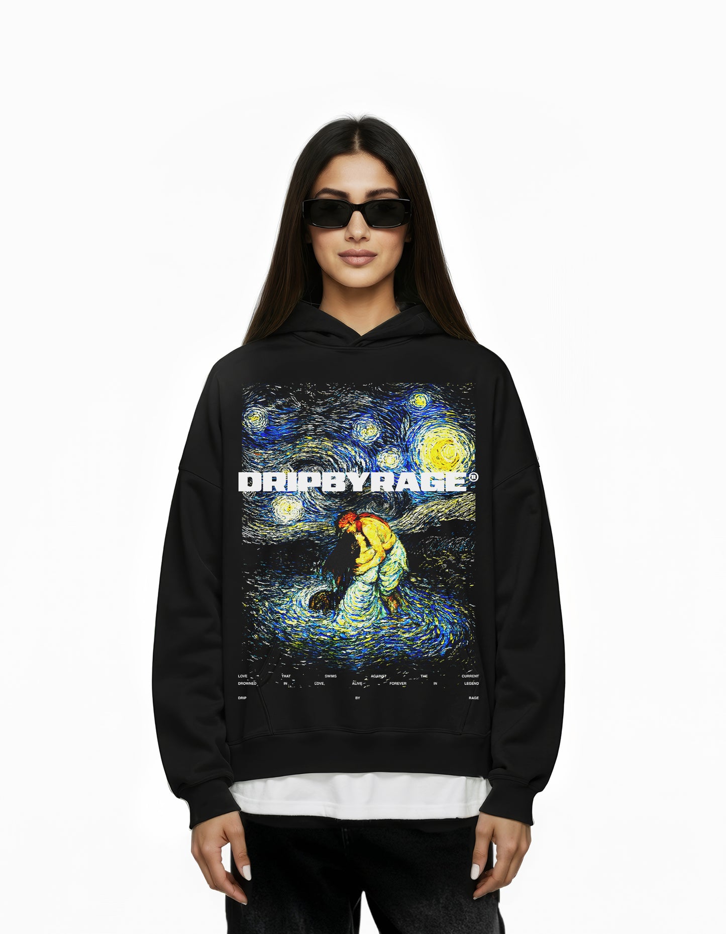 SOHNI MAHIWAL BIG PRINT BOXY HOODIE