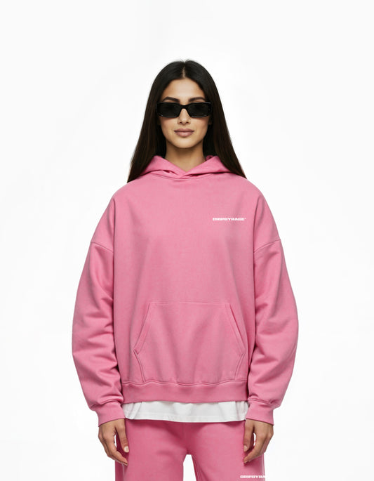 PINK HEAVY BOXY HOODIE