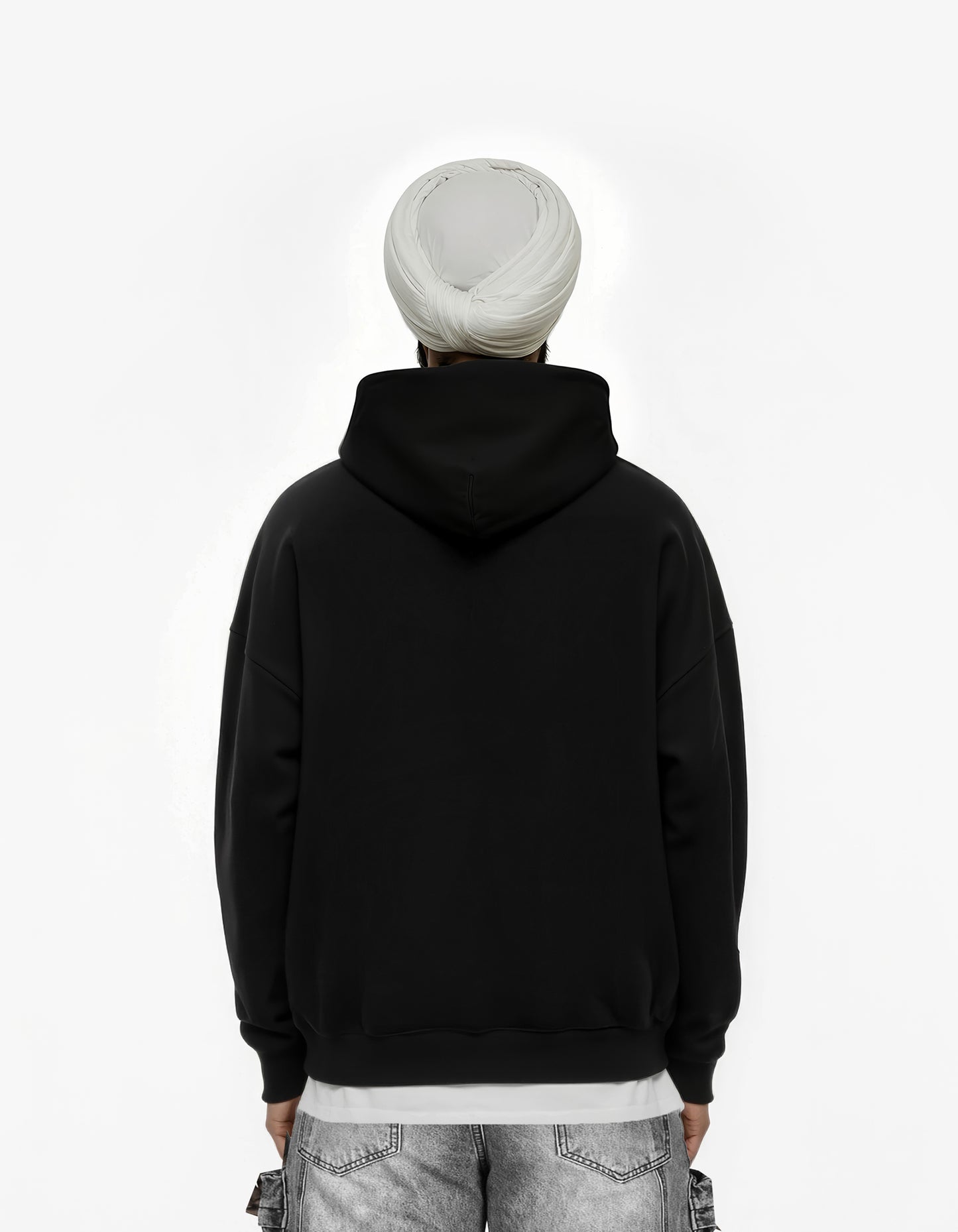 CONTEMPT BIG PRINT SUN FADED BOXY HOODIE