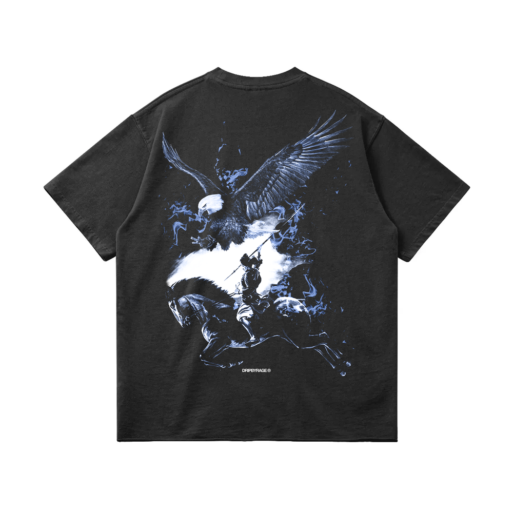 NO FEAR OVERSIZED FADED T-SHIRT BLACK
