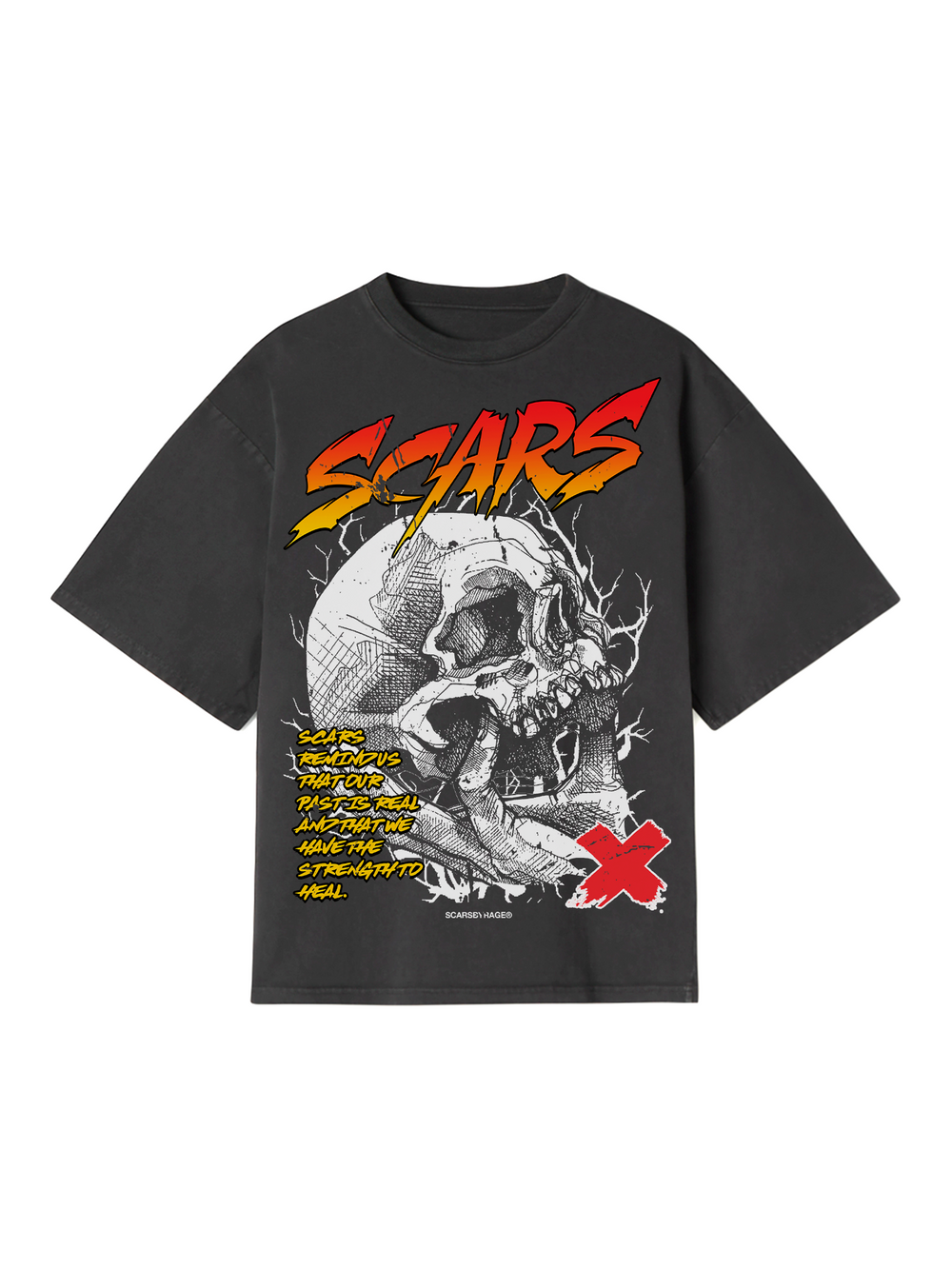 SKULLCRUSHER T-SHIRT DARK GREY