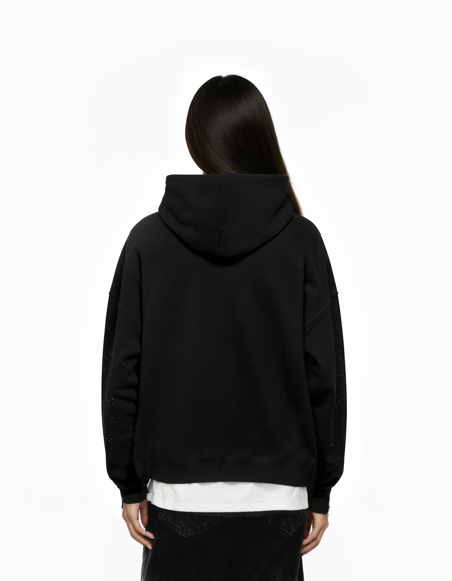 AURA STAR BIG PRINT SUN FADED BOXY HOODIE - Drip by Rage