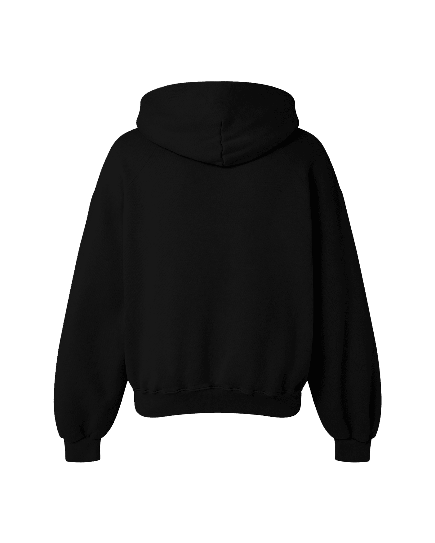 BLACK OVERSIZED FLEECE HOODIE - Drip by Rage