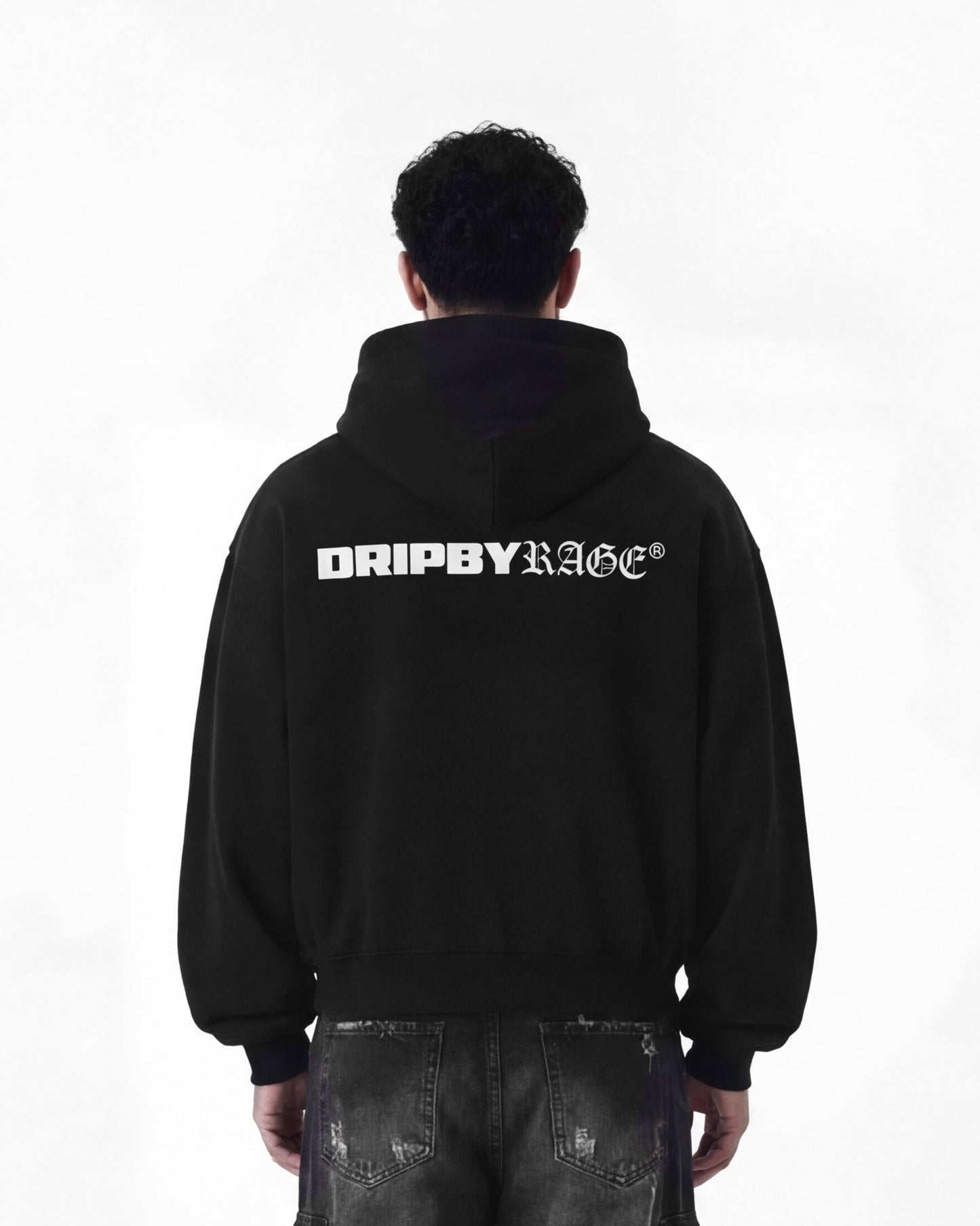 CHROME RAGE BOXY FLEECE HOODIE - Drip by Rage