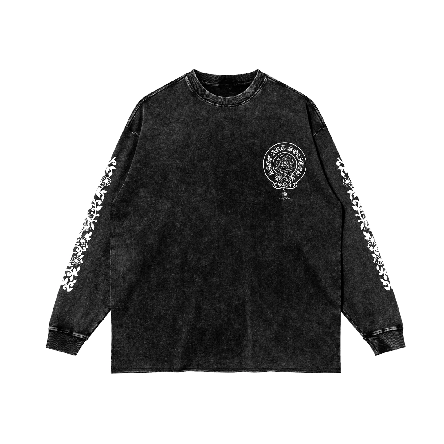 MORNI OVERSIZED FADED LONG SLEEVE BLACK