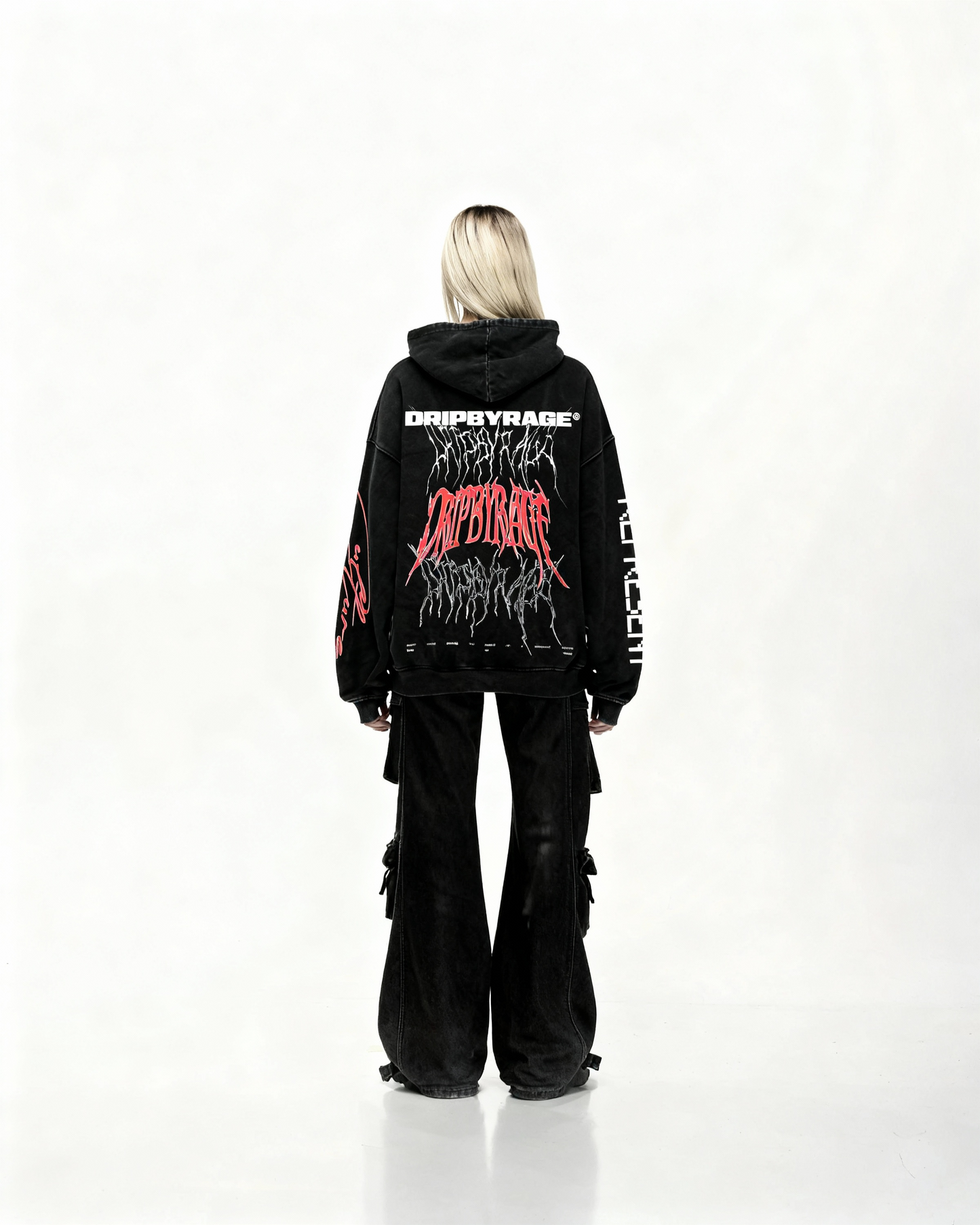 RAGE RACING V2 FADED HOODIE