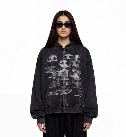 NAZAR FADED ZIP-UP HOODIE