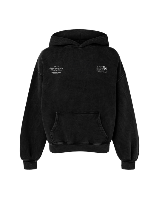 SHIV OVERSIZED FADED HOODIE BLACK