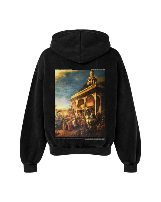 COURT OF LAHORE OVERSIZED FADED HOODIE BLACK