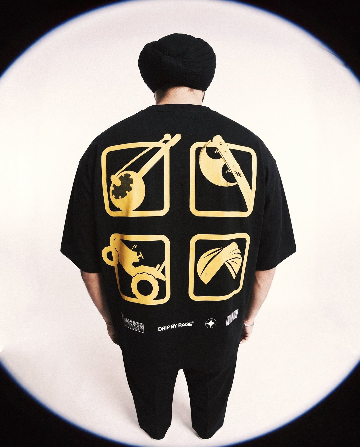 GTA GABRU BOXY T-SHIRT - Drip by Rage