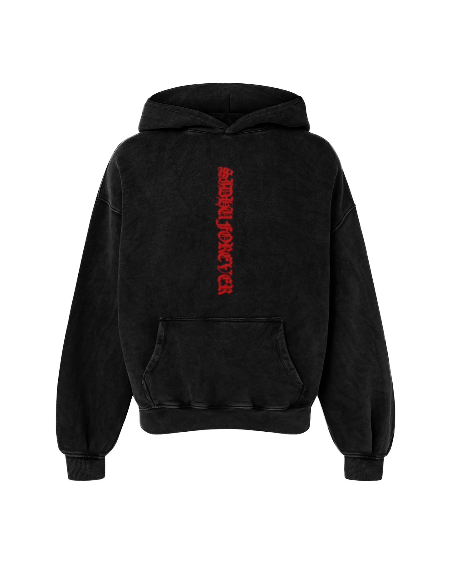 SIDHU FOREVER OVERSIZED FADED HOODIE BLACK – Drip by Rage