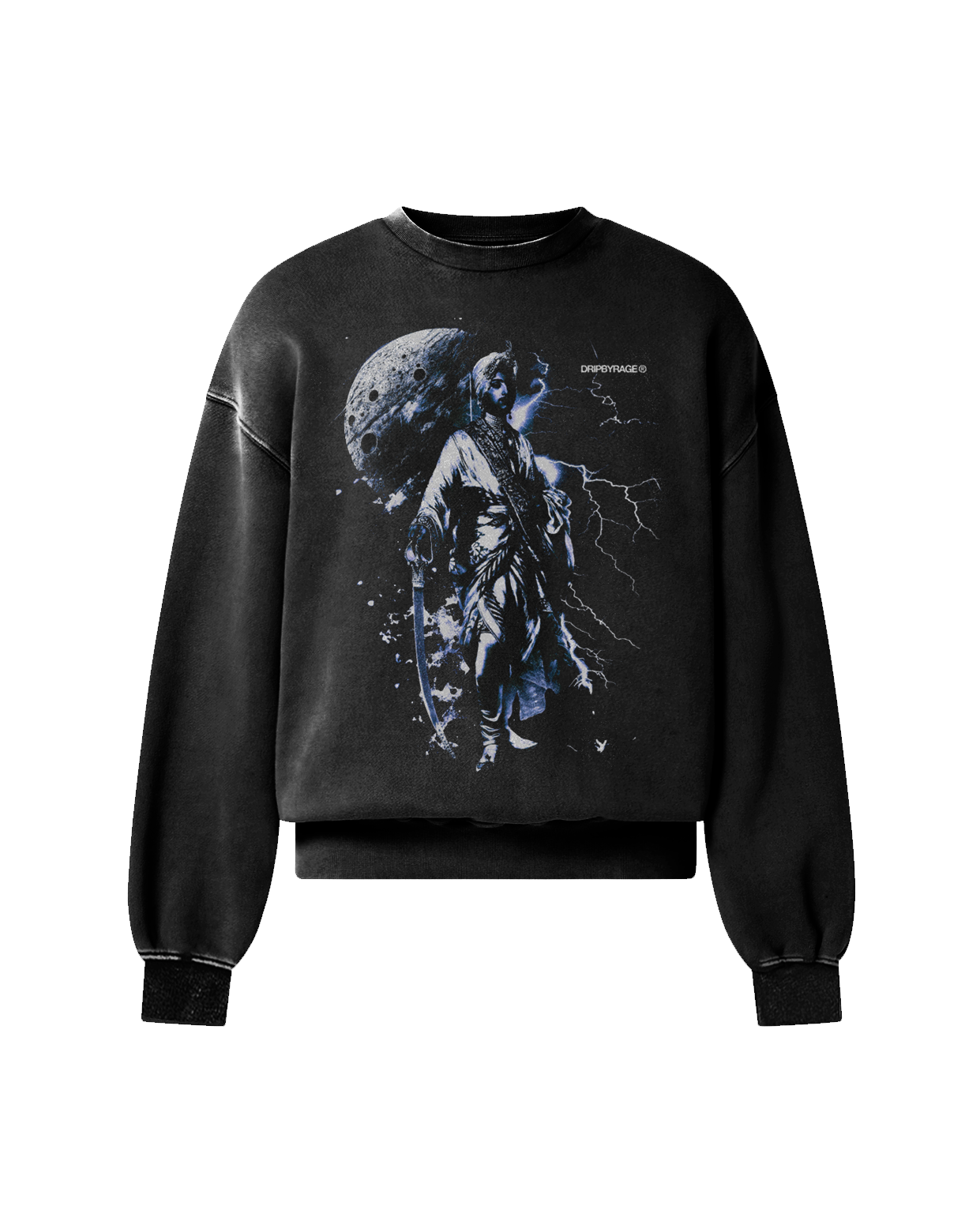 MOONLIGHT OVERSIZED FADED SWEATSHIRT