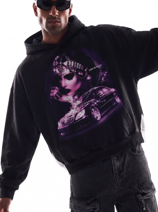 GLAMOUR BOXY FADED HOODIE