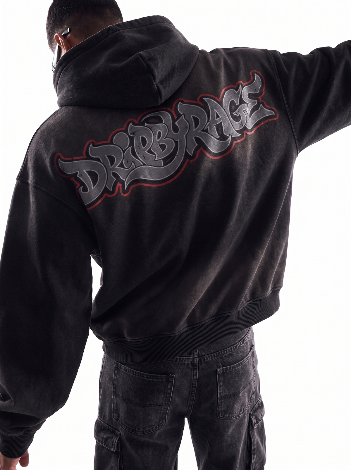 REBEL STORM WASHED HOODIE